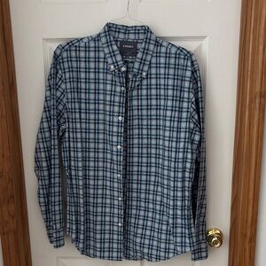 Bonobos Navy and White Checkered Men's Shirt